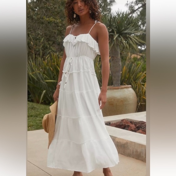 Brand new with tags. Anthropologie ANTHROPOLOGIE TIERED A-LINE DRESS - Picture 2 of 4